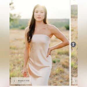 Revelry Leo Satin Dress